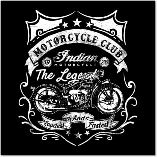 1928 Indian Motorcycle Club Posters and Art
